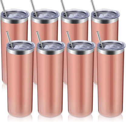Volhoply 8 Pack Skinny Tumblers by LiveFully%EF%BC%8CDrinkFreely%E2%80%94KeepGoingwithVolhoply%EF%BC%81