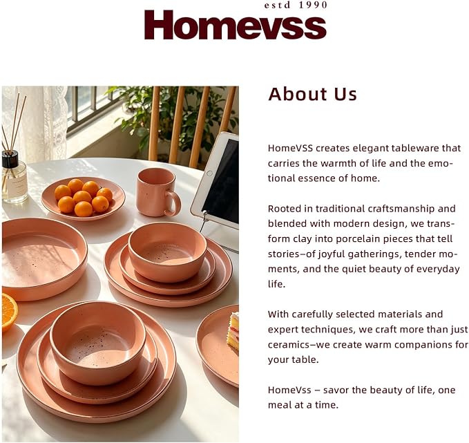 HomeVSS 20-Piece Dinnerware Set - Image 8
