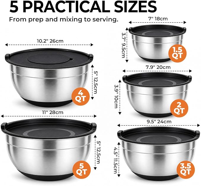 Stainless Steel Mixing Bowls - Image 2
