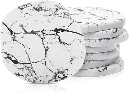 Diatomaceous Earth Coasters Set of 8，Cool Absorbent Quick-Dry Drink Coasters by Unknown