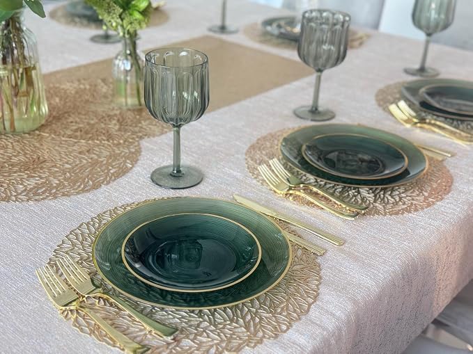 " OCCASIONS " 150 Piece set-Wedding Plastic Plates & cutlery -Disposable - Image 5