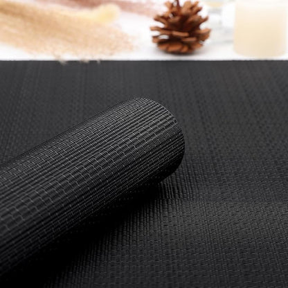 Myir JUN Black Table Runner Home Decor Dining Table Runners | Vinyl Table - Image 2