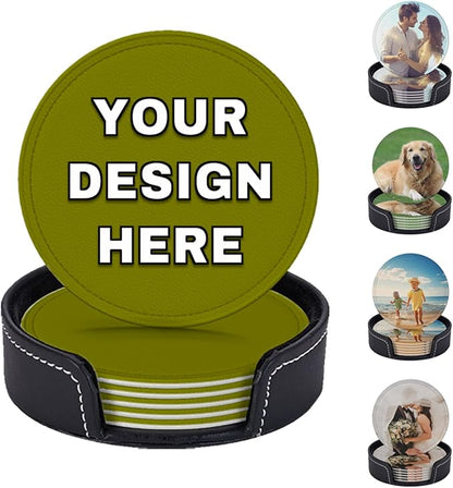 Custom Drink Coasters Set of 6 by YHPHRTA
