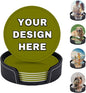 Custom Drink Coasters Set of 6 by YHPHRTA