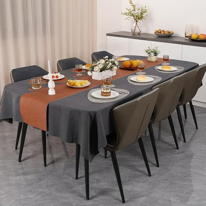 Faux Leather Placemats Set of 4, Dual Sided - Image 3