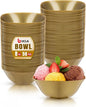 bUCLA 50Pack Gold Plastic Small Bowls - 8oz Disposable Ice by BUCLA