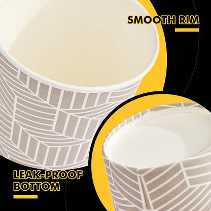 RACETOP Coffee Cups with Lids 16 oz, 100 Pack Disposable To Go Cups, To-go - Image 3