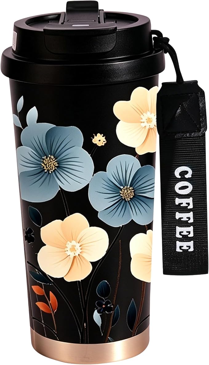 Travel Mug, Coffe mug, Coffe cup, Ceramic coating Lined, 316 Stainless Steel by TLINNA