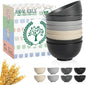 Small Soup Bowls 10 oz Wheat Straw Mini Bowls Set of 8 Alternative Plastic Bowls by HOMIENLY
