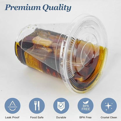Charmount 50 Sets- 12 oz Clear Plastic Cups - Image 3