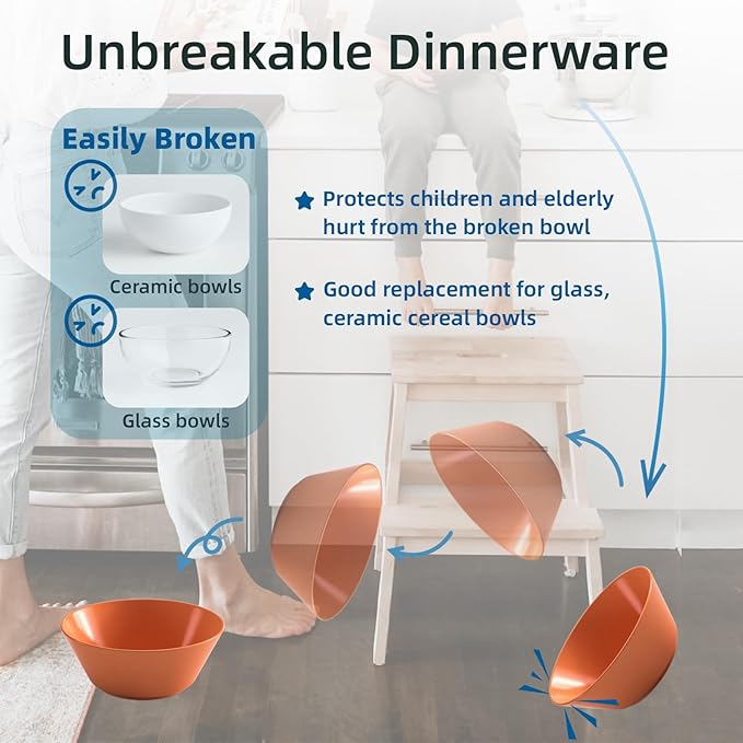 50 Oz Wheat Straw Bowls Set of 6 - Image 5