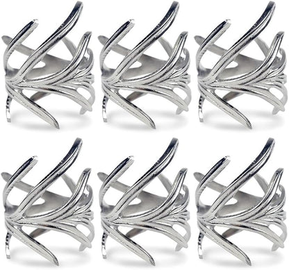 DII Decorative Assorted Silver Napkin Ring Set, One Size by DII