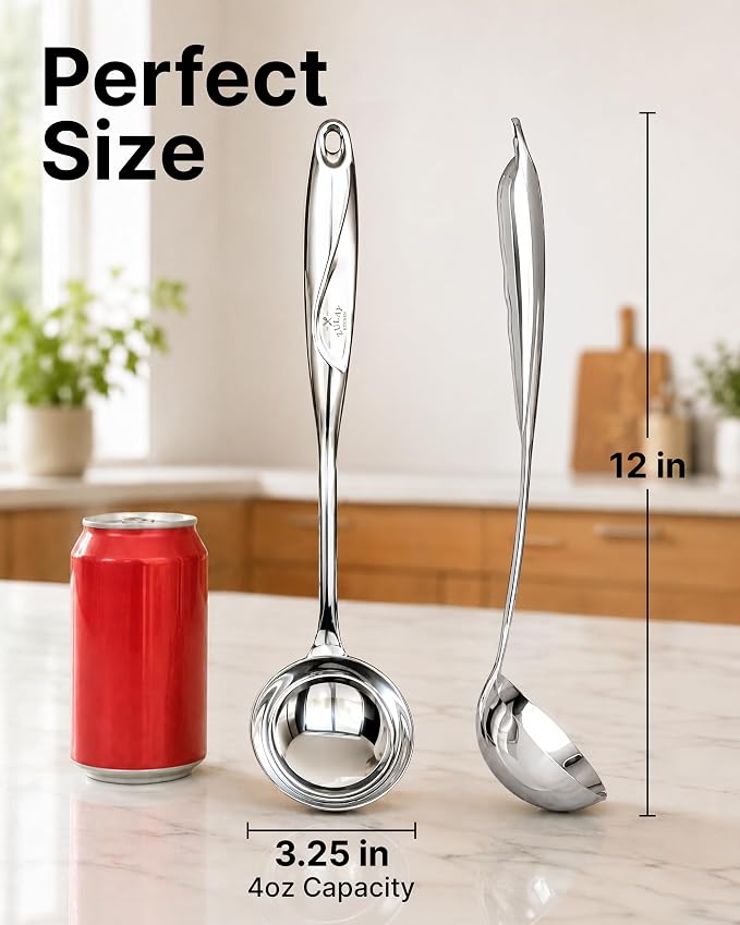 Zulay Kitchen Stainless Steel Soup Ladle - Image 2
