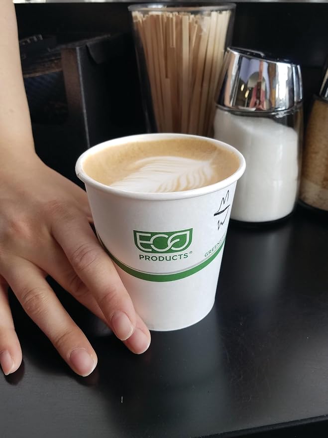 ECO PRODUCTS GreenStripe Disposable Paper Hot Cups, 12 oz - Image 9