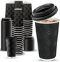 Ginkgo 100 Pack 16 oz Disposable Insulated Coffee Cups by HOME