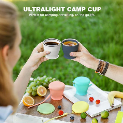 Collapsible Travel Cup, BPA-Free Reusable Water Cup | Lightweight Drinking Cups - Image 9