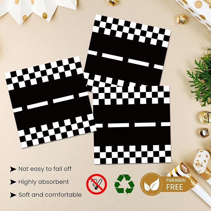 40 Pcs Race Car Plates and Napkins Tableware Set Party Supplies | Race Car - Image 4