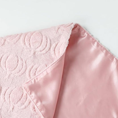 Artoid Mode Pink Soft Faux Fur Pumpkins Fall Table Runner 13x72 Inch | Seasonal - Image 5