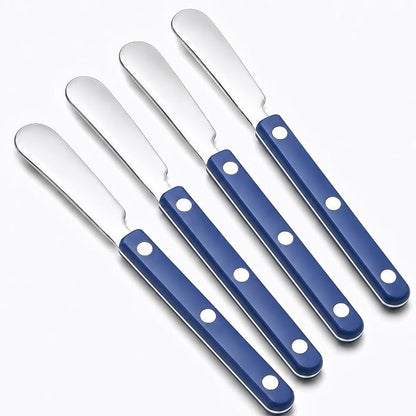 4PCS Stainless Steel Butter Knives Set: 6.3 Inch Cheese Spreader 304 Stainless by SIUTCOFillingYourHome