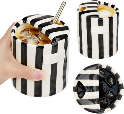 Ceramic Coffee Mug Novelty Ceramic Travel Mug Cute Espresso Cups To Go by Unknown