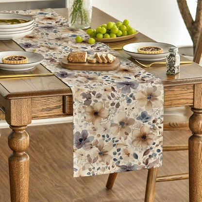 Artoid Mode Poppy Floral 210 GSM Spring Table Runner, Seasonal Summer Fall - Image 3