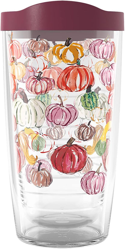 Tervis Sara Berrenson Fall Pumpkin Pattern Made in USA Double Walled Insulated by TervisTumblerCompany