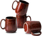 Hasense Red Coffee Mugs Set of 4, 12 oz Coffee Cups Ceramic, Latte Mug by Hasense