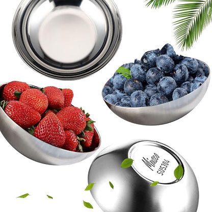 Stainless Steel Bowls for Kids, 18/8 Stainless Steel Toddler Bowl, Durable & - Image 7