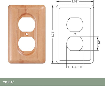 Elegant Maple Wood Outlet Covers Decorative Wood Outlet Covers For Home Decor