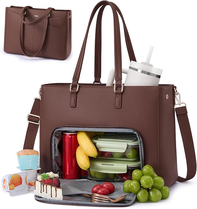 LOVEVOOK Lunch Tote Bag for Women, 3 in 1 Work Bag by LOVEVOOK