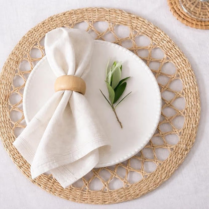 Classic Handmade Napkin Rings Set, Dining Table Holders - Image 4