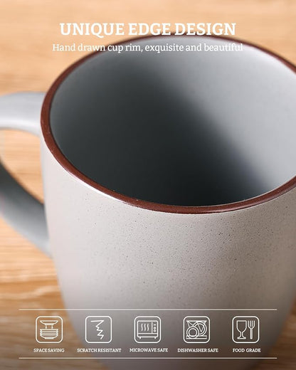 famiware Mercury Coffee Mugs 13 oz, Coffee Mugs Set of 6 - Image 5