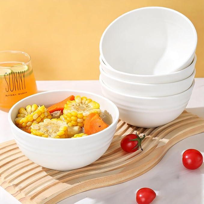 Unbreakable Wheat Straw Cereal Bowls Set of 4, 24 OZ Microwave and Dishwasher - Image 6