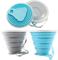 Litoexpe 2 Pack Silica gel Collapsible Travel Cup 270ml, Portable Folding by PRATICALPRODUCTS