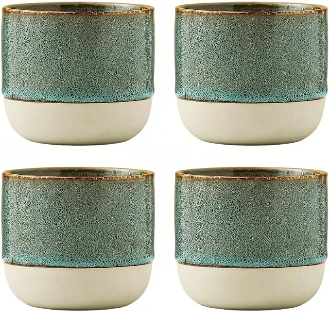 Ceramic Tea Cups 7oz Japanese Style Ceramic Tea Set, Tea Cup, Herbal Tea Coffee by chooguang