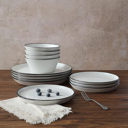 Famiware Saturn Dinnerware Sets, Ceramic Plates and Bowls - Image 4