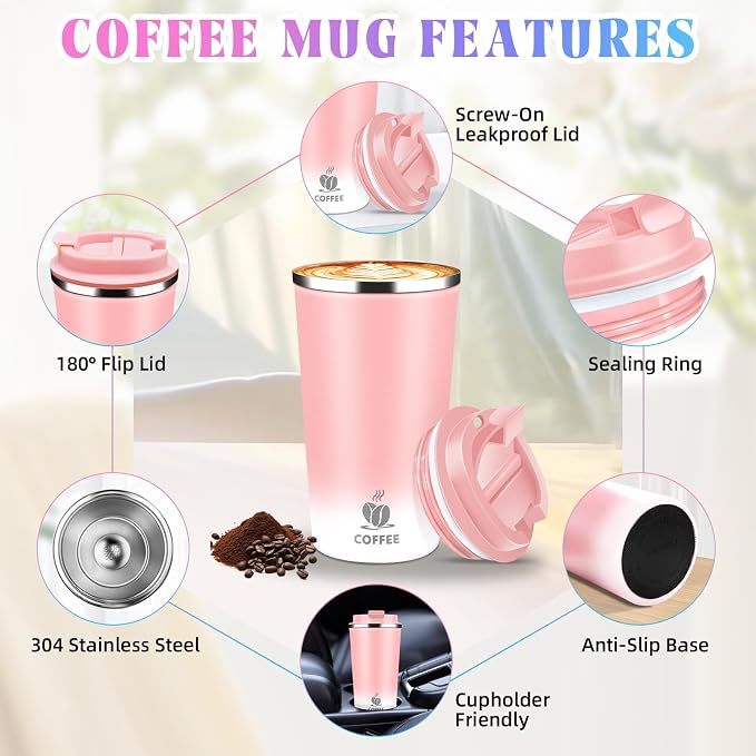 17oz Insulated Travel Coffee Mug - Image 3