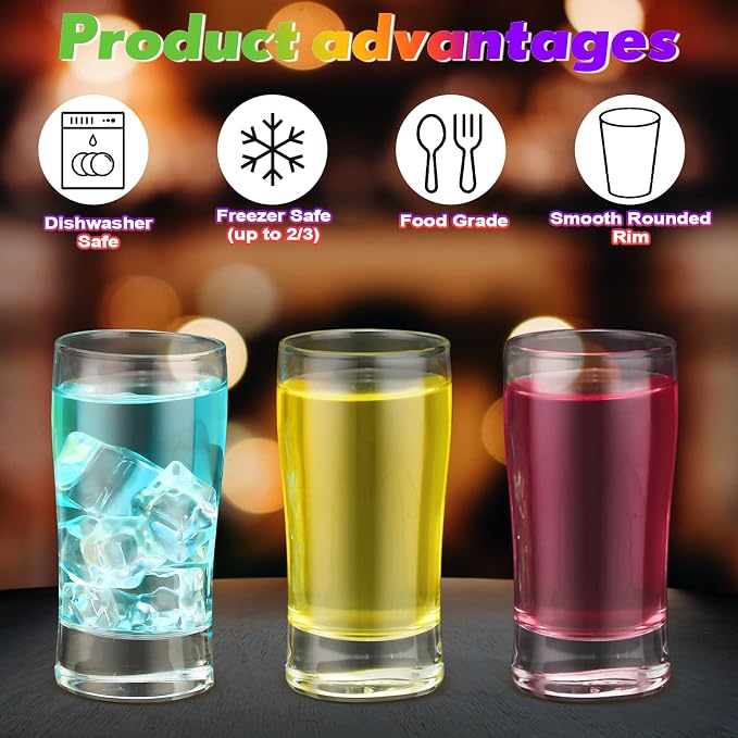 Bokon 12 Pcs Beer Flight Glasses, Small Clear Tasting Cup - Image 3