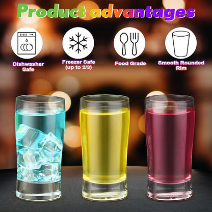 Bokon 12 Pcs Beer Flight Glasses, Small Clear Tasting Cup - Image 3