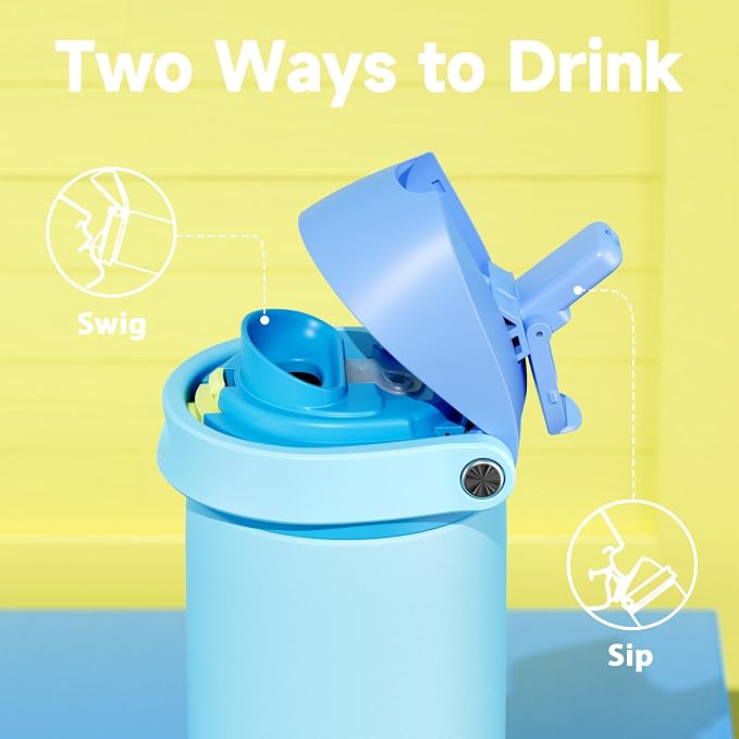 24 oz Insulated Water Bottle for Men: Meoky Stainless Steel Water Bottle - Image 2