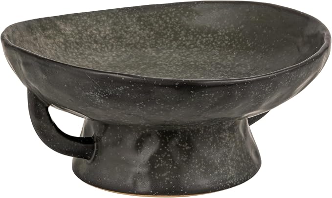 Creative Co-Op Stoneware Footed Pedestal Bowl by Unknown