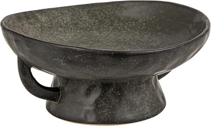 Creative Co-Op Stoneware Footed Pedestal Bowl by Unknown