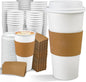 Ginkgo 100 Pack 20 oz Disposable Paper Coffee Cups by HOME