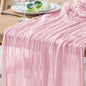 Cheesecloth Table Runner 10FT Blushing Pink Boho Gauze Sheer Runners | Cheese by Xiomot