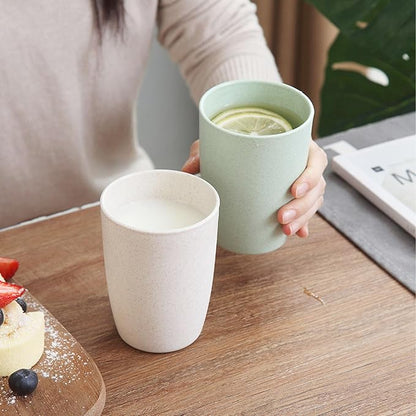 Wheat Straw Cups set of 4, Unbreakable Drinking Cup, Reusable Cups, Dishwasher - Image 7