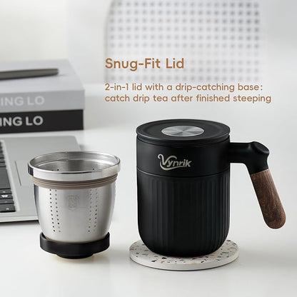 Tea Infuser Cup Doubles As Insulated Coffee Mug, Tea Cup - Image 4
