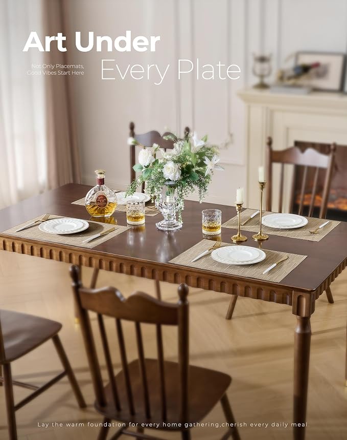 Leetaltree Light Brown Placemats Set of 4 - Image 2