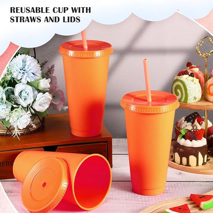 Uiifan 6 Pcs 24 oz Reusable Tumbler - Image 3