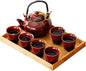 Japanese Tea Set for Adults, Porcelain Kung Fu Tea Set by REOWONU