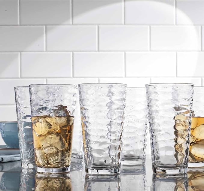Glaver's Drinking Glasses Set of 10 Highball Glass Cups, 17 Oz Cooler - Image 6
